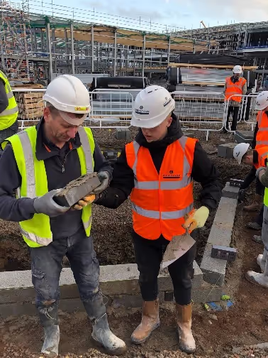 Saint Ambassador teaching construction
